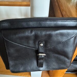 Patricia Nash Black Leather Belt Bag